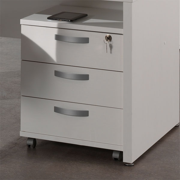 Soldes Caisson De Bureau 3 Tiroirs Blanc Ne Alt1bs Chez Nouveau Decor A Bruxelles Anderlecht